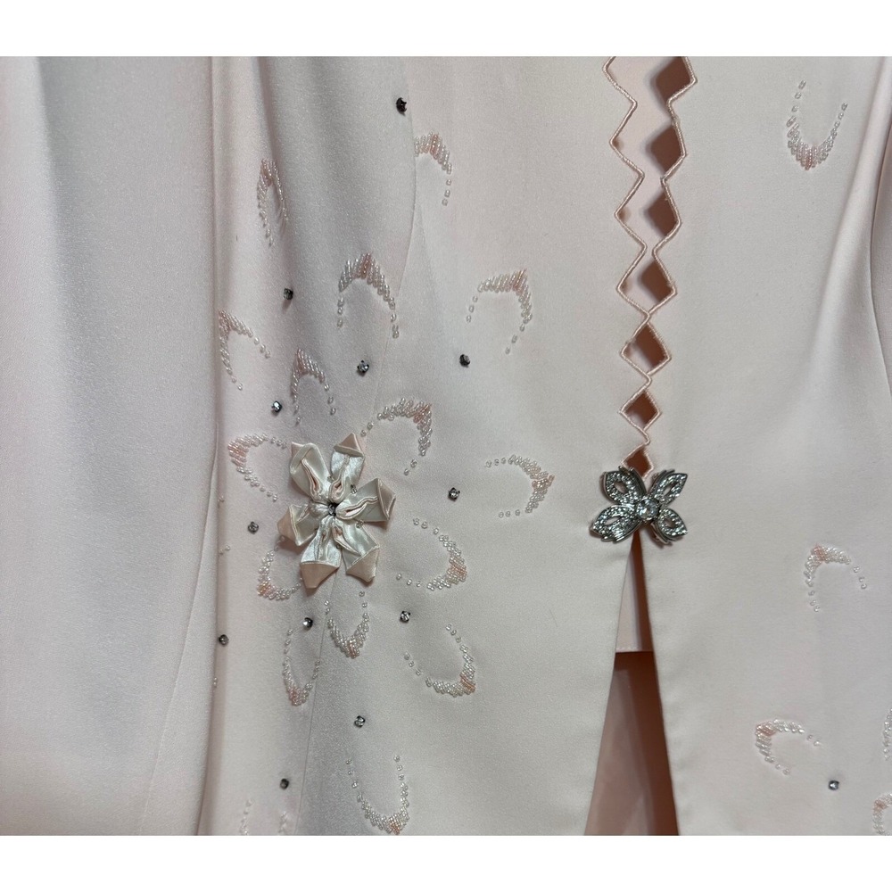 Vintage Ben Marc Old Money Blush Pink Skirt Suit Womens Size 18 Power Dressing - Picture 5 of 12